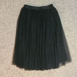 NWT Black Midi Skirt